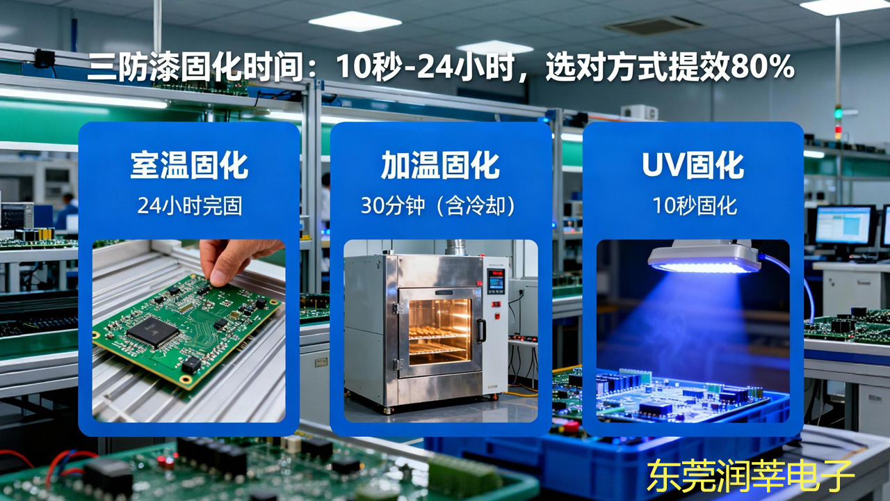 电路板涂三防漆后多久能干？3 种固化方式时间表来了！(图1)