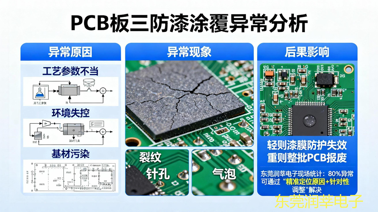 PCB 板三防漆 7 大异常现象?原因 + 解决方案,返工率降 90%(图1) PCB 板三防漆 7 大异常现象?原因 + 解决方案,返工率降 90%(图1)
