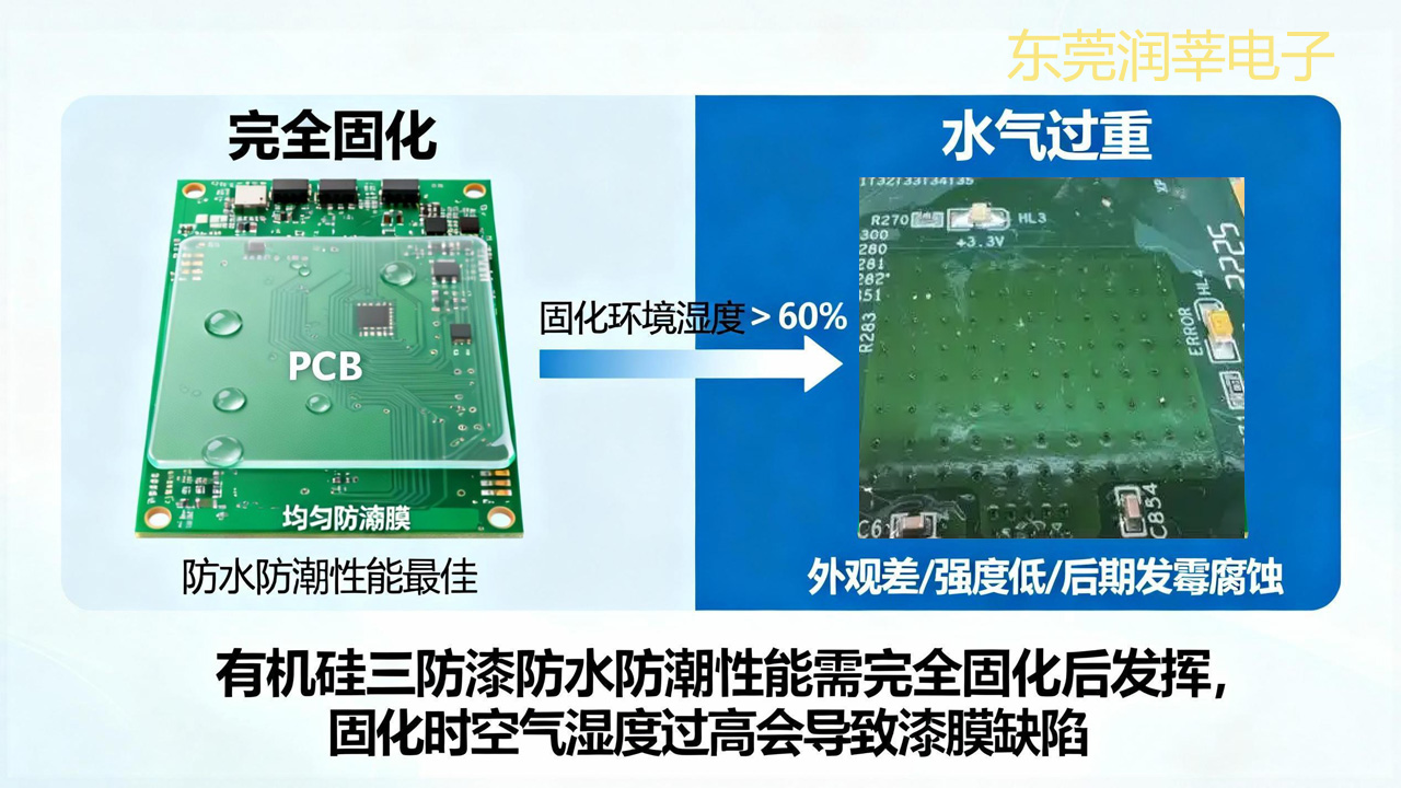水气毁固化？PCB 板有机硅三防漆 3 大影响 + 环境管控方案(图1)