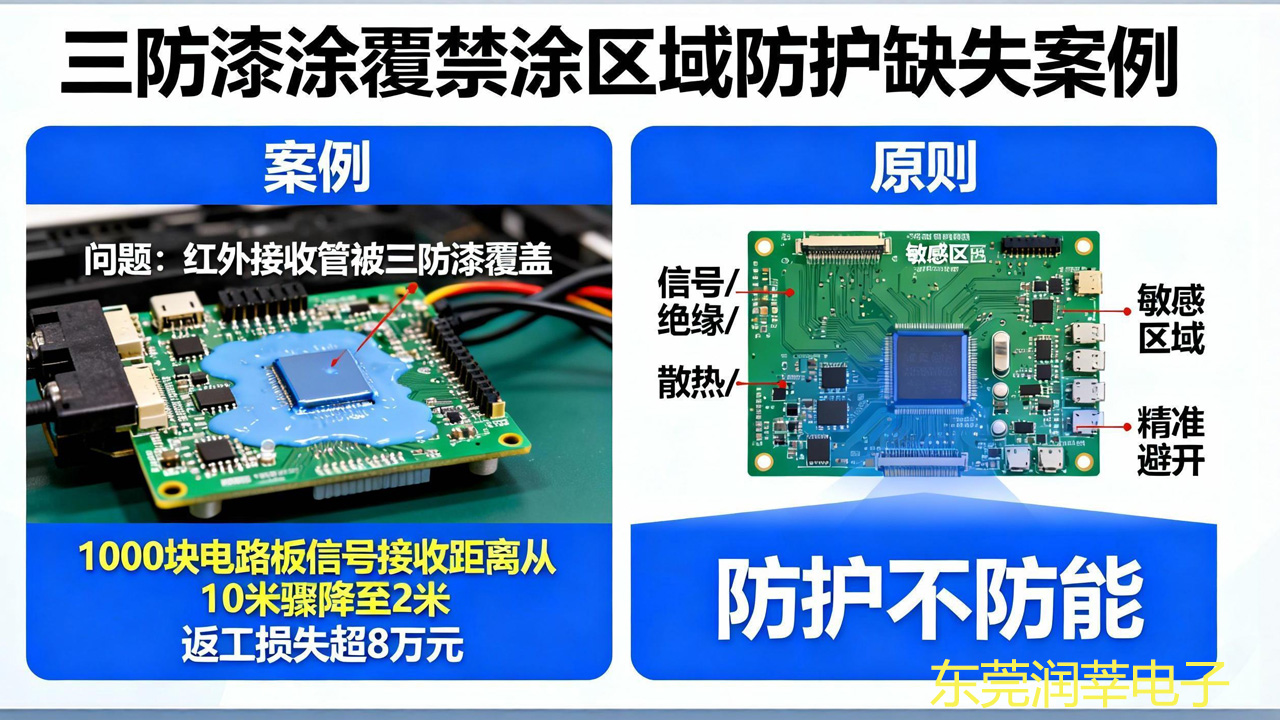 信号失效预警!PCB 三防漆禁涂区域精准遮蔽指南,3 类方法避坑实操(图1) 信号失效预警!PCB 三防漆禁涂区域精准遮蔽指南,3 类方法避坑实操(图1)