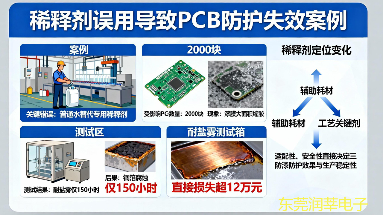 错用稀释剂 = PCB 报废!三防漆稀释剂 3 大核心价值 + 5 条安全铁则,看完少亏 10 万(图1) 错用稀释剂 = PCB 报废!三防漆稀释剂 3 大核心价值 + 5 条安全铁则,看完少亏 10 万(图1)