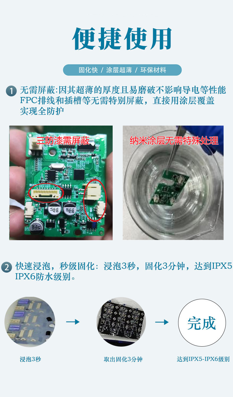 RS-2603 快干型纳米防水防油涂层(图2)